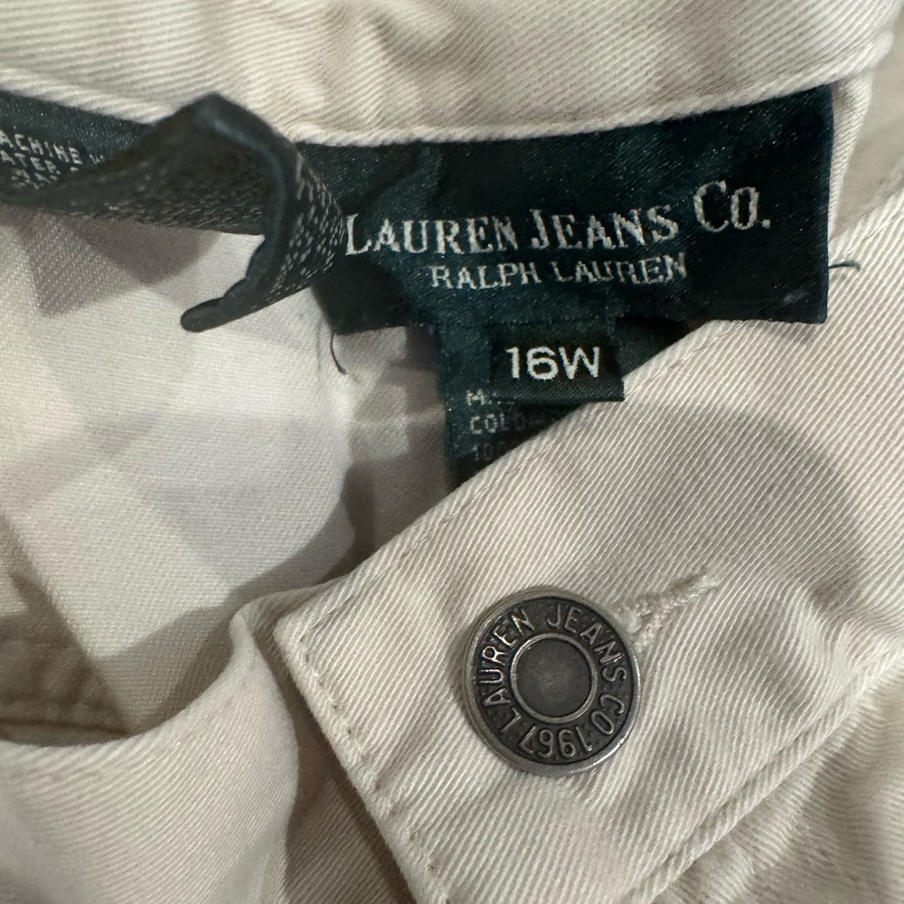 Lauren Jeans Co. Cream Pants